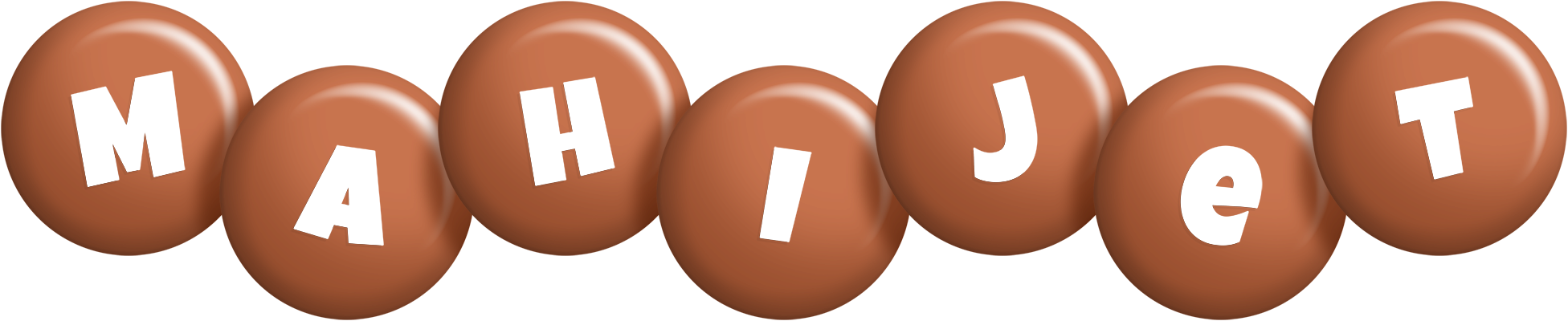 Mahijet candy-brown logo