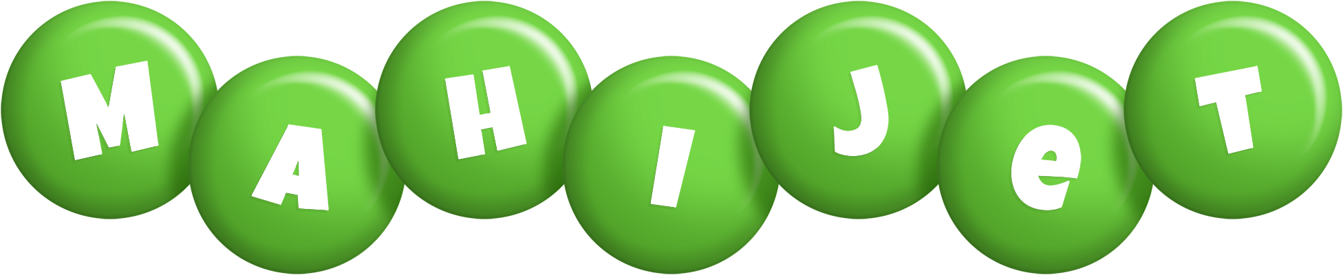 Mahijet candy-green logo
