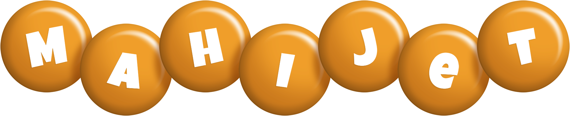 Mahijet candy-orange logo