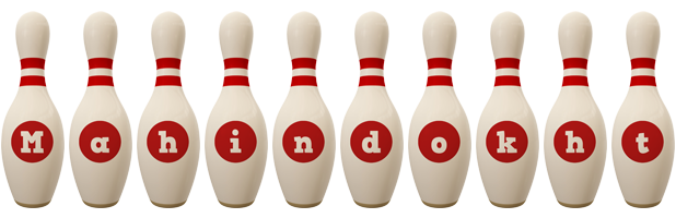 Mahindokht bowling-pin logo