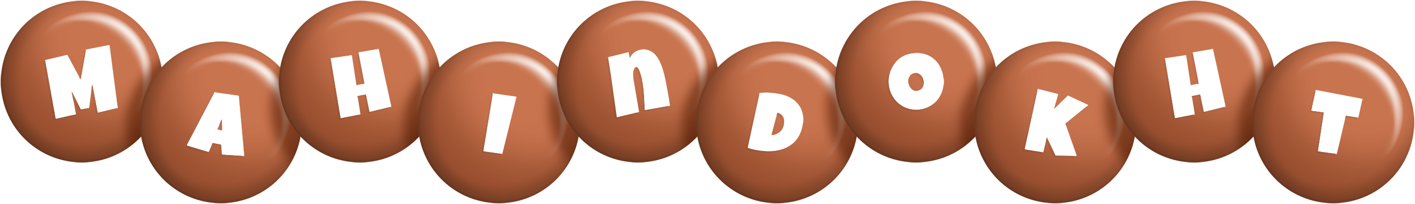Mahindokht candy-brown logo