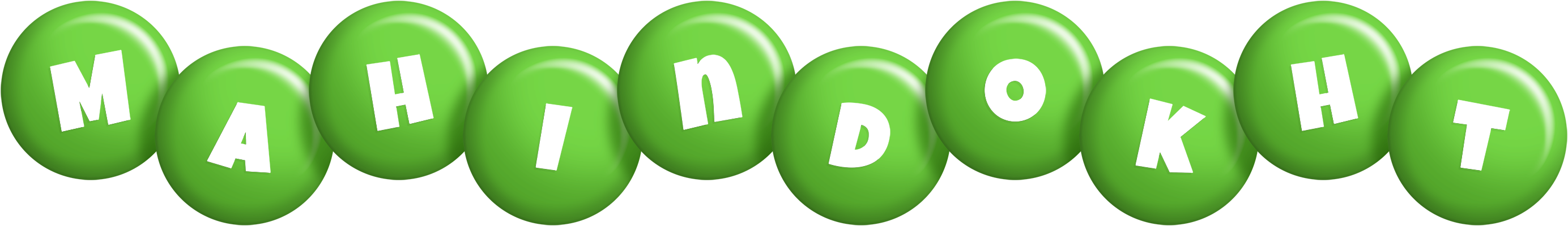 Mahindokht candy-green logo