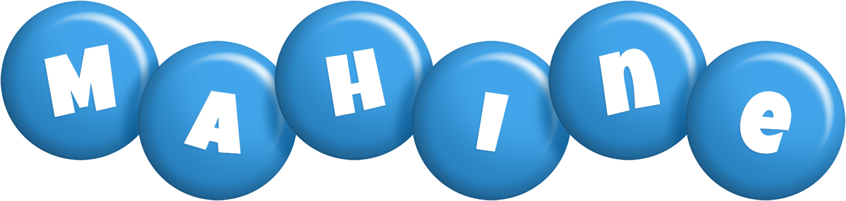 Mahine candy-blue logo