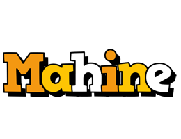 Mahine cartoon logo