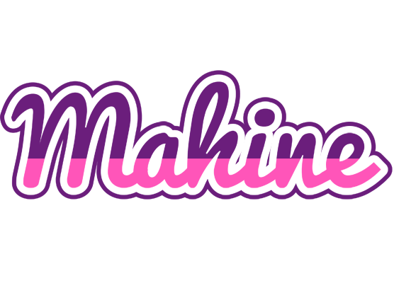 Mahine cheerful logo