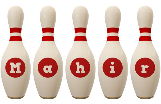 Mahir bowling-pin logo