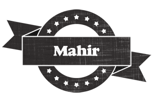 Mahir grunge logo