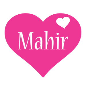 Mahir love-heart logo