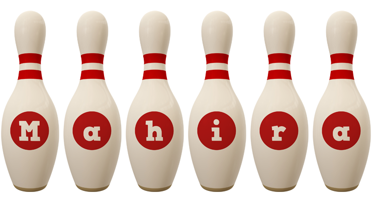 Mahira bowling-pin logo