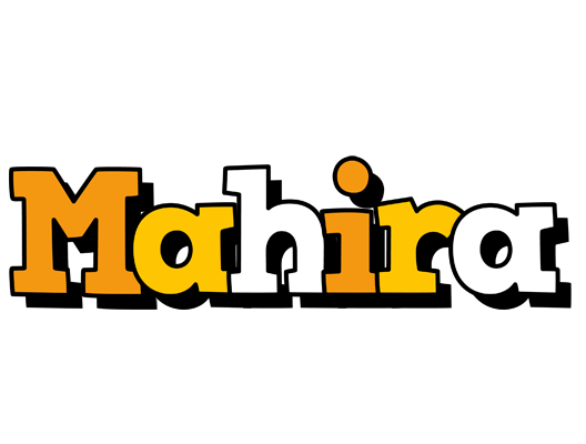 Mahira cartoon logo