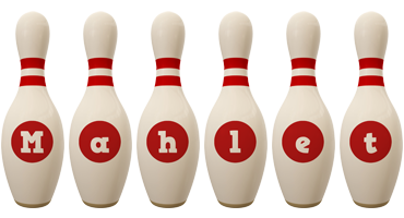 Mahlet bowling-pin logo