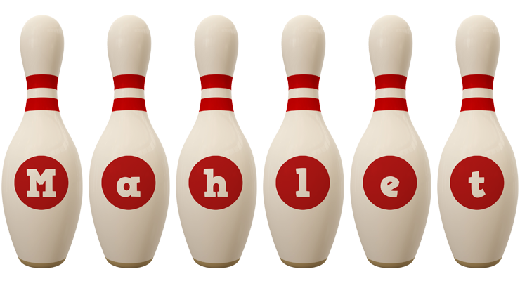 Mahlet bowling-pin logo