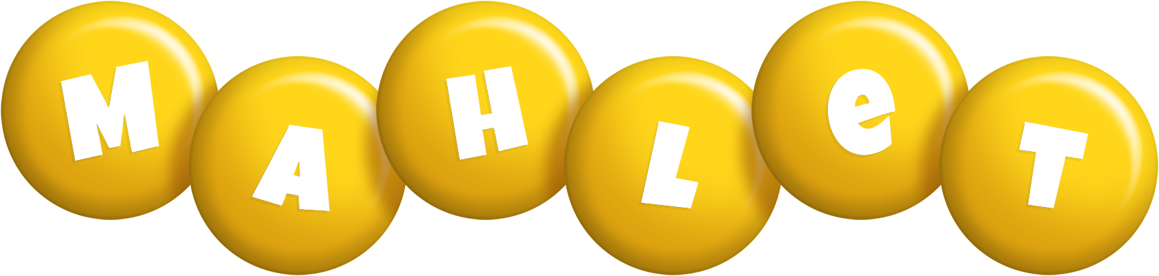 Mahlet candy-yellow logo