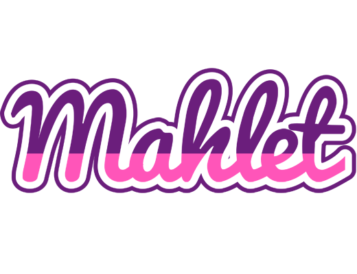 Mahlet cheerful logo
