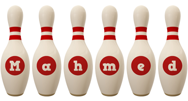 Mahmed bowling-pin logo