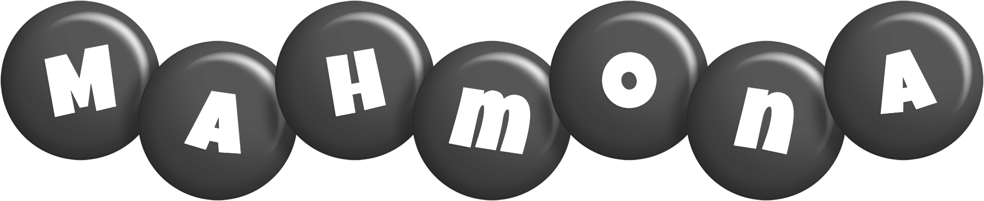 Mahmona candy-black logo