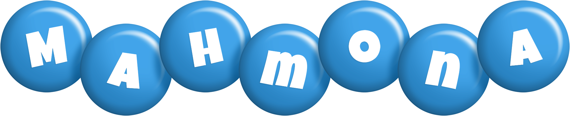 Mahmona candy-blue logo