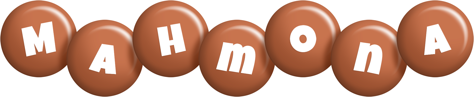 Mahmona candy-brown logo