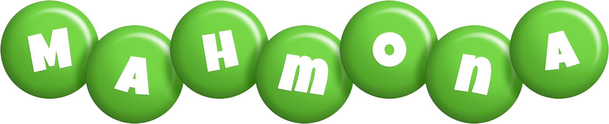 Mahmona candy-green logo