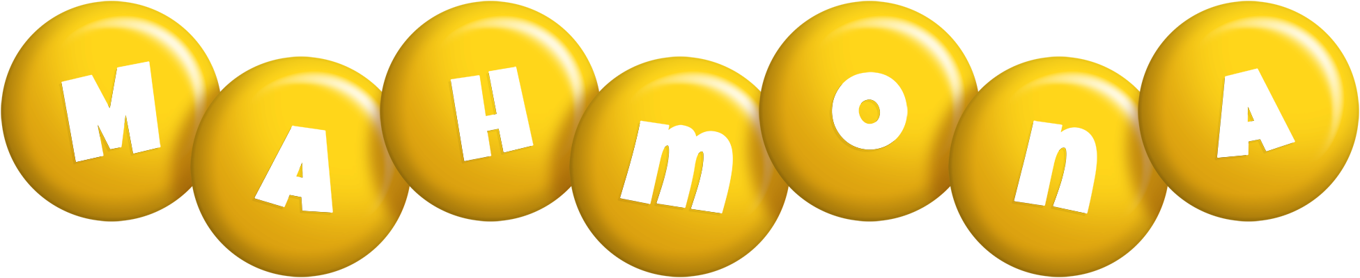 Mahmona candy-yellow logo