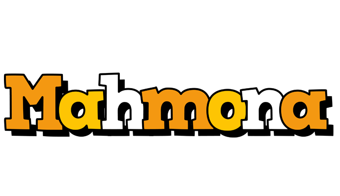 Mahmona cartoon logo
