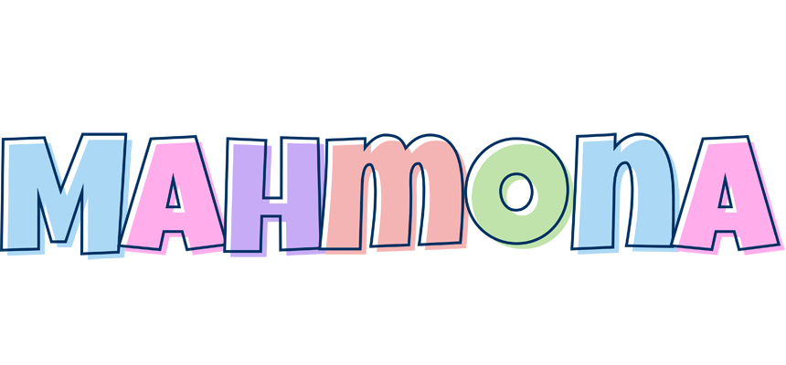 Mahmona pastel logo