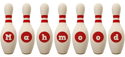 Mahmood bowling-pin logo