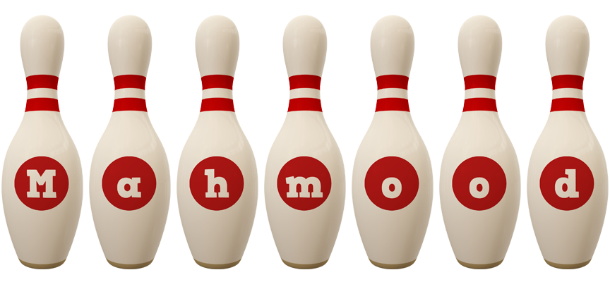 Mahmood bowling-pin logo