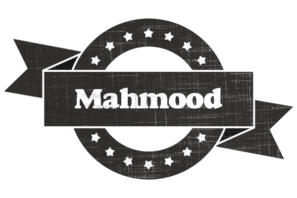 Mahmood grunge logo