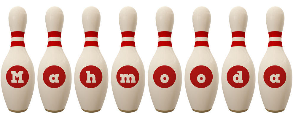 Mahmooda bowling-pin logo