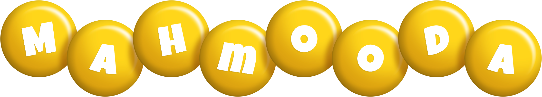 Mahmooda candy-yellow logo