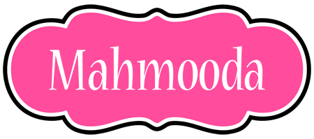 Mahmooda invitation logo