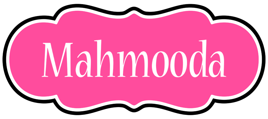 Mahmooda invitation logo