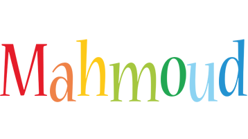 Mahmoud birthday logo