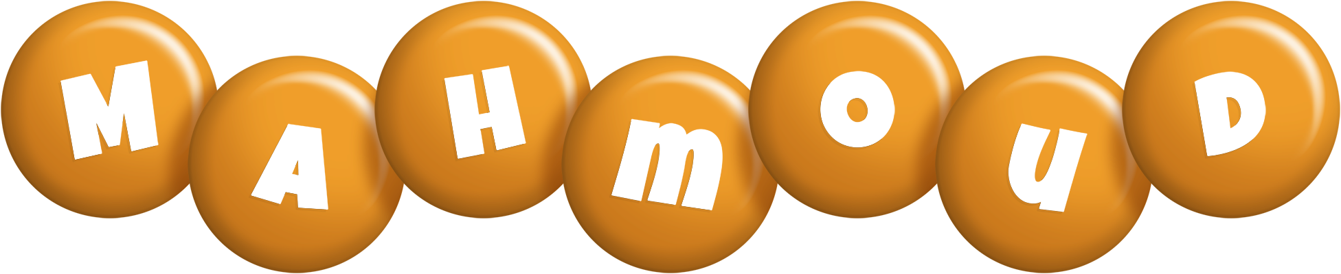 Mahmoud candy-orange logo