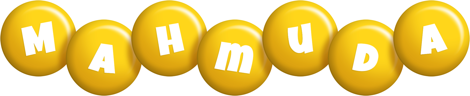 Mahmuda candy-yellow logo
