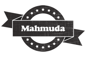 Mahmuda grunge logo