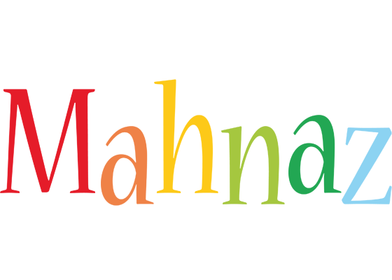 Mahnaz birthday logo