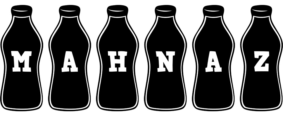Mahnaz bottle logo