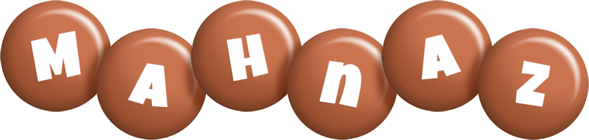 Mahnaz candy-brown logo