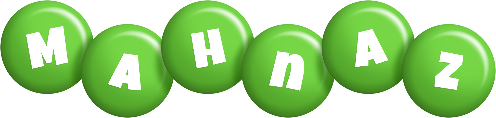 Mahnaz candy-green logo