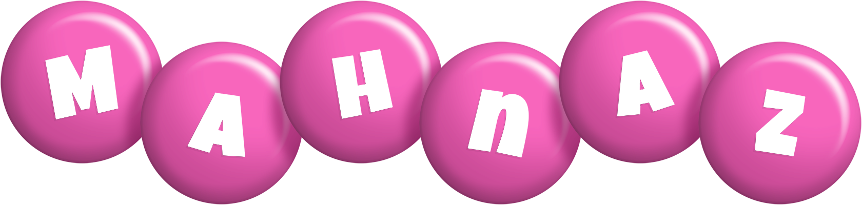 Mahnaz candy-pink logo