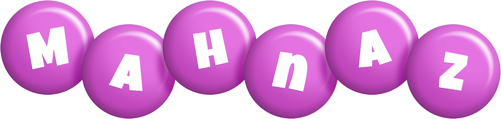 Mahnaz candy-purple logo