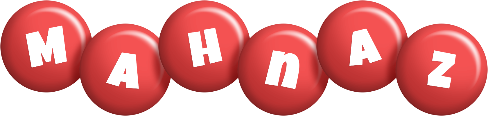 Mahnaz candy-red logo
