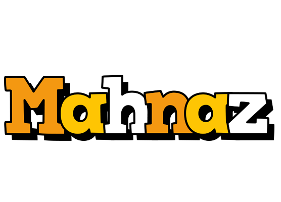 Mahnaz cartoon logo