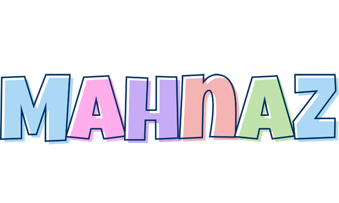 Mahnaz pastel logo