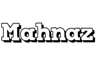 Mahnaz snowing logo