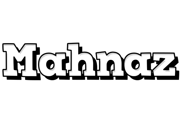 Mahnaz snowing logo