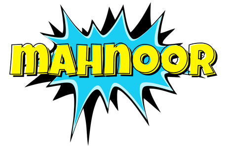 Mahnoor amazing logo