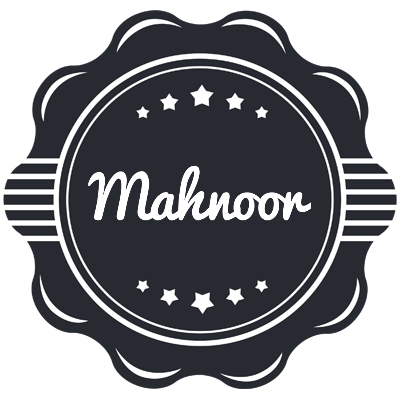 Mahnoor badge logo